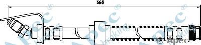 APEC BRAKING hos3260 -  Тормозной шланг